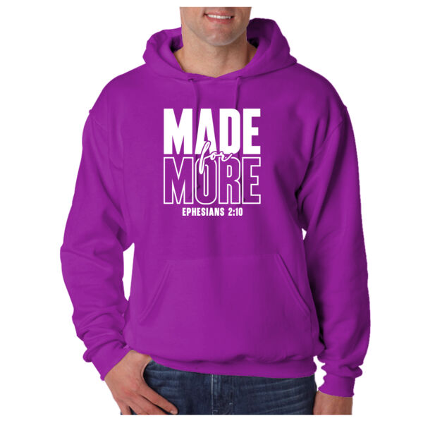 MADE FOR MORE - Adult Super Sweats® NuBlend® Fleece Pullover Hooded Sweatshirt Thumbnail