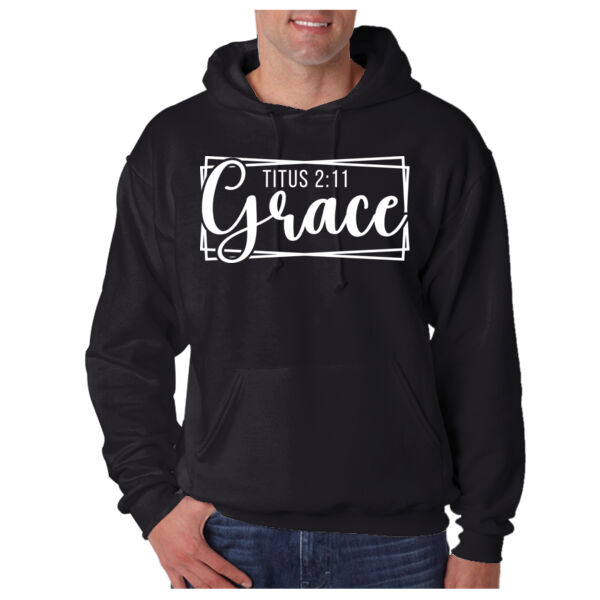 GRACE - Titus 2:11 - Adult Super Sweats® NuBlend® Fleece Pullover Hooded Sweatshirt Thumbnail