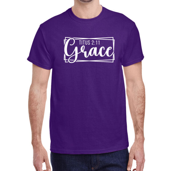 GRACE - Titus 2:11 - Adult Heavy Cotton™ T-Shirt Thumbnail