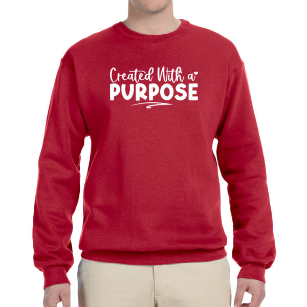 Created With a Purpose - Adult NuBlend® Fleece Crew Thumbnail