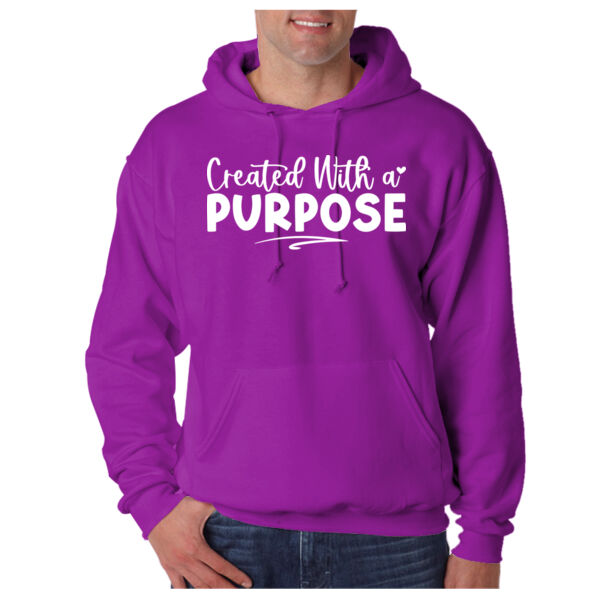 Created With a Purpose - Adult Super Sweats® NuBlend® Fleece Pullover Hooded Sweatshirt Thumbnail