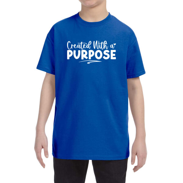 Created With a Purpose - Youth Heavy Cotton™ T-Shirt Thumbnail