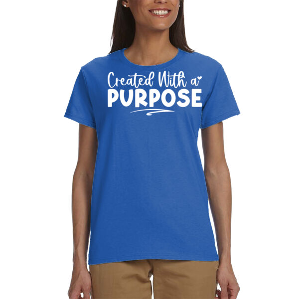 Created With a Purpose - Ladies' Ultra Cotton® T-Shirt Thumbnail