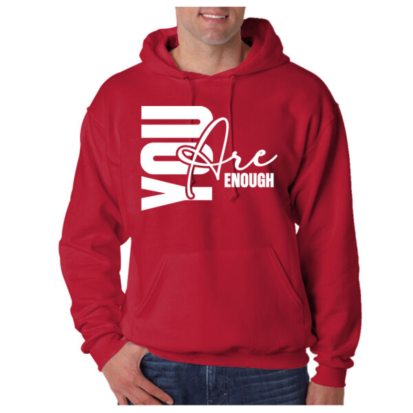 You are enough - Adult Super Sweats® NuBlend® Fleece Pullover Hooded Sweatshirt Thumbnail