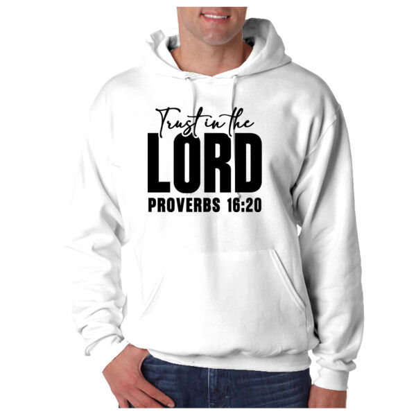 Trust in the lord - Adult Super Sweats® NuBlend® Fleece Pullover Hooded Sweatshirt Thumbnail