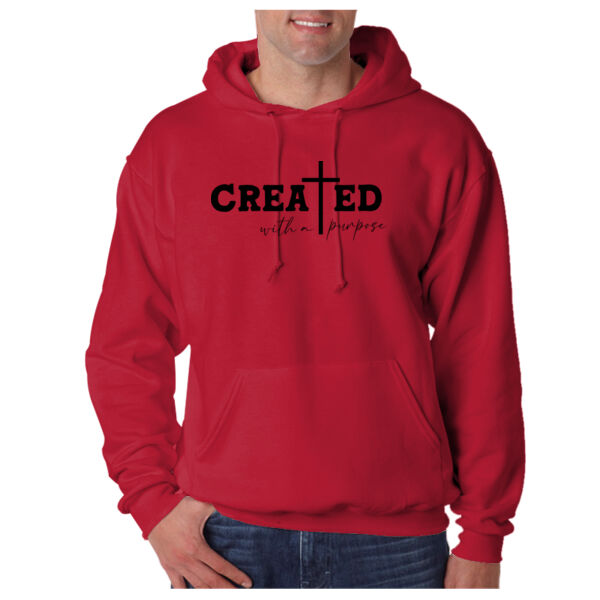 Created with a purpose - Adult Super Sweats® NuBlend® Fleece Pullover Hooded Sweatshirt Thumbnail